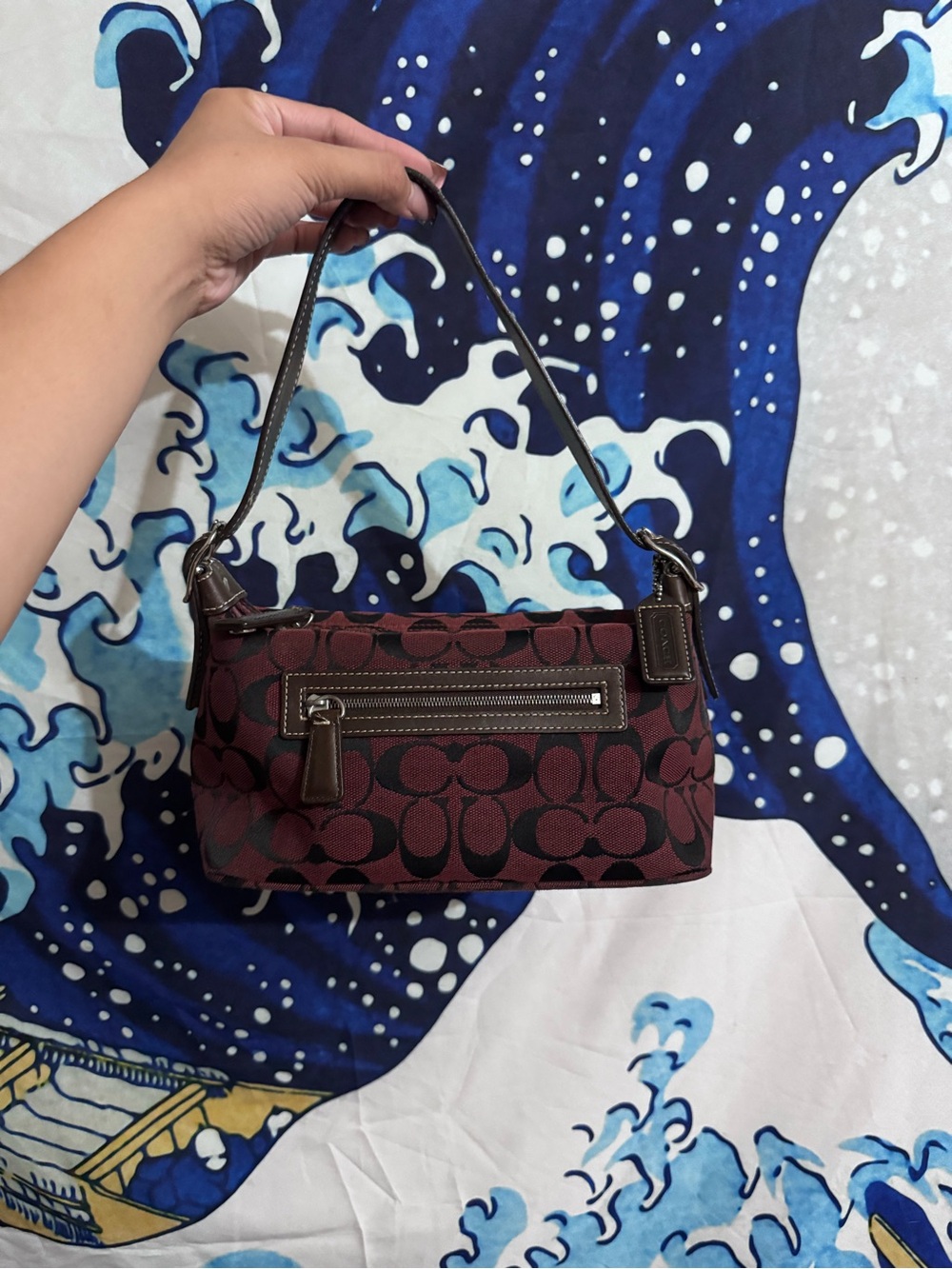 Vintage coach burgundy demi
